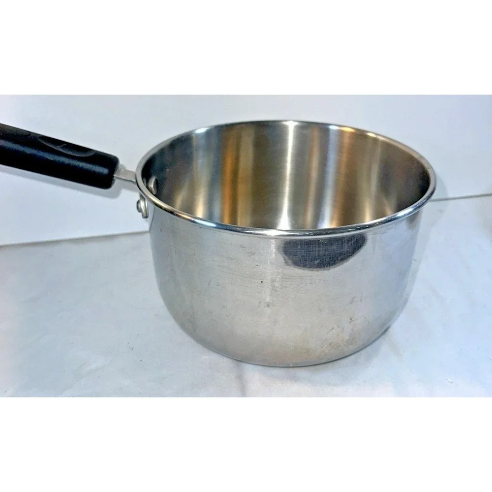 VTG Lagostina Verbania Stainless Steel Saucepan Pot Italy Cookware R09U 8